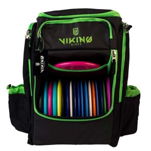 Viking Discs Tour Bag Plecak do Disc Golfa - Czarny/Limonkowy. Zielone plecaki VIKING DISCS. Za 399,00 zł.