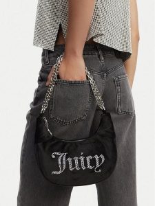Juicy Couture Torebka CEO-BEJXT8764WPO. Czarny. Czarne torebki klasyczne Juicy Couture, bez wzorów, z materiału, bez dodatków. Za 269,99 zł.