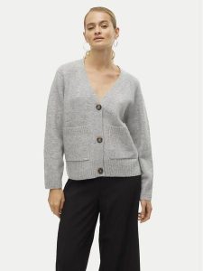 Vero Moda Kardigan Boom 10320457 Szary Loose Fit. Szare kardigany Vero Moda, z syntetyku. Za 199,99 zł.