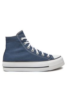 Converse Trampki Chuck Taylor All Star Lift Platform HI A08215C Granatowy. Niebieskie trampki Converse, bez wzorów, z materiału, bez zapięcia. Za 339,99 zł.
