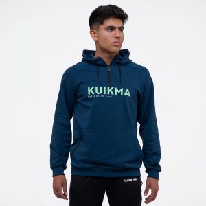 Bluza do padla unisex Kuikma Club. Niebieskie bluzy KUIKMA, s, bez wzorów, z bawełny, bez kaptura. W wyprzedaży za 119,99 zł.