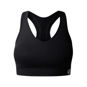 Damski tank top Dare 2B React. Czarne topy Dare 2b, s, bez wzorów, sportowe, bez kołnierzyka, bez ramiączek. W wyprzedaży za 139,00 zł.