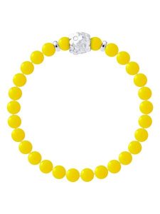 Pearline Bransoletka z kamieniem ozdobnym rozmiar: onesize. Żółte bransoletki Pearline, srebrne. Za 260,99 zł.