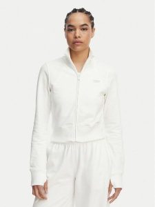 Tommy Jeans Bluza Metallic Logo DW0DW22580 Biały Slim Fit. Białe bluzy Tommy Jeans, xl, bez wzorów, z bawełny, bez kaptura. Za 396,99 zł.