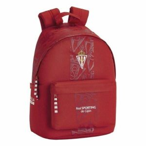 Plecak na Laptopa Real Sporting de Gijón Czerwony. Czerwone plecaki safta. Za 135,10 zł.