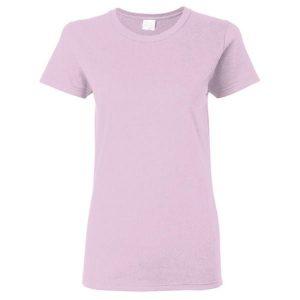 Damska Koszulka T-shirt Krótki Rękaw Top. Czerwone topy GILDAN, m, bez wzorów, sportowe, bez kołnierzyka, bez ramiączek. Za 30,99 zł.