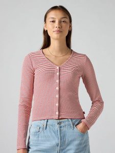 Levi's Kardigan w kolorze różowo-białym rozmiar: XS. Białe kardigany Levi's®. Za 71,95 zł.