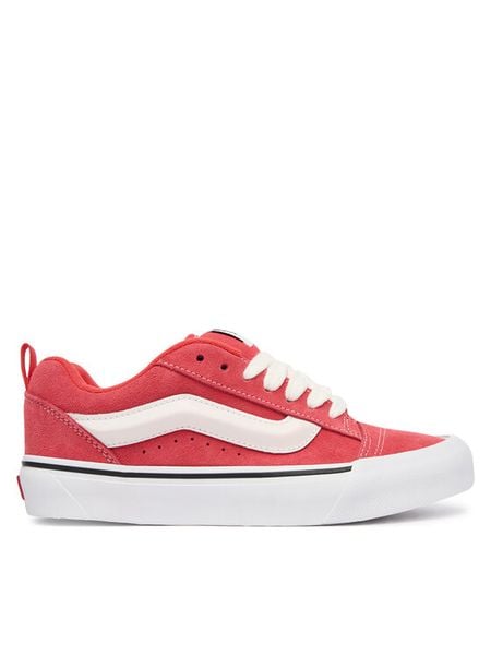 Vans Tenisówki Knu Skool VN000D22FO91 Różowy. Czerwone trampki Vans, bez wzorów, ze skóry, bez zapięcia. Za 399,99 zł.