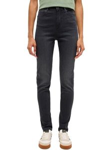 Mustang Dżinsy "Georgia" - Skinny fit - w kolorze antracytowym rozmiar: W33/L32. Czarne jeansy Mustang, z aplikacjami, z podwyższonym stanem. Za 243,45 zł.
