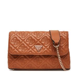 Torebka Guess. Brązowe torebki klasyczne Guess, z aplikacjami, bez dodatków. Za 409,99 zł.