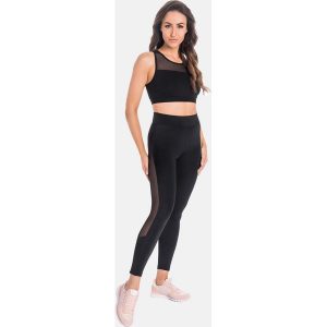 Legginsy na siłownię damskie Teyli Mappy. Czarne legginsy Teyli, bez wzorów, z bawełny. Za 159,99 zł.