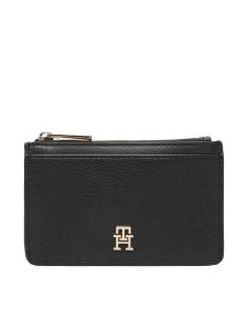 Tommy Hilfiger Portfel Th Icon Long Cc Holder AW0AW18867 Czarny. Czarne portfele TOMMY HILFIGER, bez wzorów, ze skóry. Za 209,99 zł.
