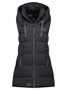 Geographical Norway Kamizelka pikowana "Dolbar" w kolorze czarnym rozmiar: XL. Czarne kamizelki Geographical Norway, xl, bez wzorów, bez kołnierzyka, bez ramiączek, bez kaptura. Za 192,33 zł.