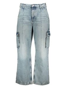 Scotch & Soda Bojówki dżinsowe - Relaxed fit - w kolorze błękitnym rozmiar: W31/L32. Niebieskie jeansy Scotch & Soda, z aplikacjami, ze skóry, z podwyższonym stanem. Za 165,71 zł.