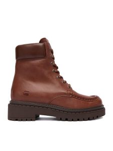 G-Star Raw Trzewiki EO-MERIC-25FW35 Brązowy. Brązowe botki G-Star Raw, bez wzorów, ze skóry, bez obcasa, na płaskiej podeszwie, bez zapięcia. Za 359,99 zł.