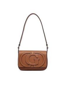 Guess Torebka Ruby HWVG97 40190 Brązowy. Brązowe torebki klasyczne Guess, z aplikacjami, ze skóry, bez dodatków. Za 544,99 zł.