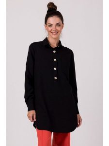 Be Wear Tunika w kolorze czarnym rozmiar: L/XL. Czarne tuniki Be Wear, l, bez wzorów, bez kołnierzyka, bez ramiączek. Za 176,50 zł.