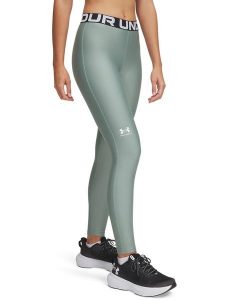 Under Armour Legginsy funkcyjne w kolorze zielonym rozmiar: S. Zielone legginsy Under Armour, s, bez wzorów, z podwyższonym stanem, outdoorowe. Za 118,56 zł.