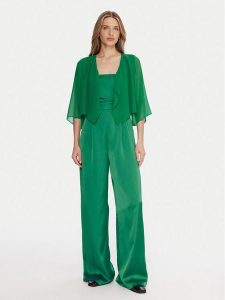 Marella Kombinezon Camilla 2515231022200 Zielony Regular Fit. Zielone sukienki Marella, bez wzorów, z syntetyku, bez kołnierzyka, bez ramiączek. Za 659,99 zł.