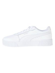 Puma Skórzane sneakersy "Carina 2.0" w kolorze biało-czarnym rozmiar: 36. Białe trampki Puma, bez wzorów, bez zapięcia. Za 208,95 zł.