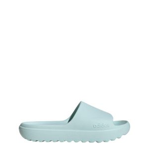 Klapki Adilette Lumia. Zielone klapki ADIDAS, bez wzorów, z gumy, bez obcasa. Za 159,99 zł.