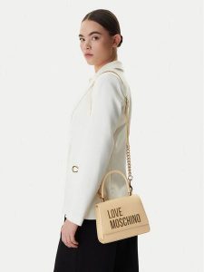 LOVE MOSCHINO Torebka JC4024PP1OKD0129 Beżowy. Brązowe torebki klasyczne LOVE MOSCHINO, bez wzorów, ze skóry, bez dodatków. Za 607,99 zł.