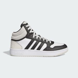 Hoops 3.0 Mid Classic Vintage Shoes. Białe buty sportowe ADIDAS, bez wzorów, bez zapięcia. W wyprzedaży za 277,00 zł.