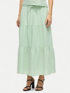 Vila Spódnica maxi Lania 14105428 Zielony Regular Fit. Zielone spódnice Vila, bez wzorów, z bawełny, maxi. Za 119,99 zł.