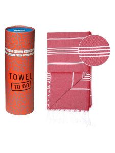 Samimi Chusta hammam w kolorze czerwonym - 180 x 100 cm rozmiar: onesize. Czerwone apaszki i chusty Samimi, bez wzorów, z bawełny. Za 60,99 zł.