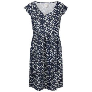 Trespass Gertha - Damska sukienka na co dzień w kolorze granatowym z nadrukiem. Niebieskie sukienki Trespass, na co dzień, m, bez wzorów, z dżerseju, sportowe, bez kołnierzyka, bez ramiączek, mini, sportowe. Za 240,99 zł.