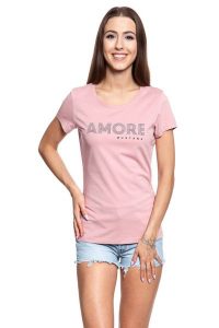MUSTANG T SHIRT DAMSKI Alexia C Print 1008972 8148. Czerwone t-shirty Mustang, s, bez wzorów, bez kołnierzyka, bez ramiączek. W wyprzedaży za 39,99 zł.