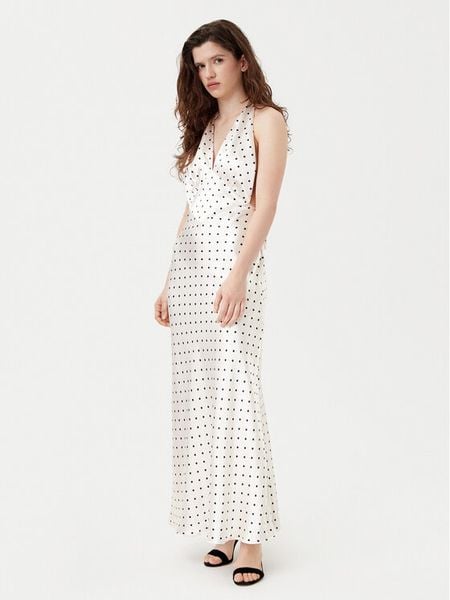 Bardot Sukienka wieczorowa 59317DB1 Écru Regular Fit. Kombinezony Bardot, bez wzorów, z syntetyku, wizytowe, bez kołnierzyka, bez ramiączek. Za 289,99 zł.