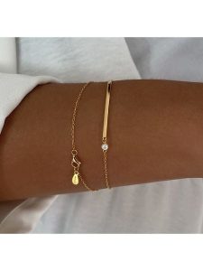 ÔNESSA Bransoletka z cyrkonią rozmiar: onesize. Żółte bransoletki ÔNESSA, z cyrkonią, z mosiądzu. Za 64,95 zł.