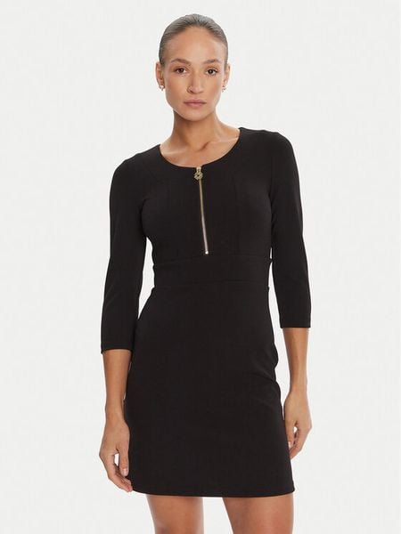 Rinascimento Sukienka koktajlowa CFC0125584003 Czarny Slim Fit. Czarne kombinezony Rinascimento, xs, bez wzorów, z syntetyku, wizytowe, bez kołnierzyka, bez ramiączek. Za 299,99 zł.