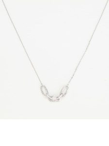 Maison héritage PARIS Złoty naszyjnik "Sorina" z diamentami - dł. 42 cm rozmiar: onesize. Szare naszyjniki Maison héritage PARIS, z diamentem, złote. Za 2 240,99 zł.