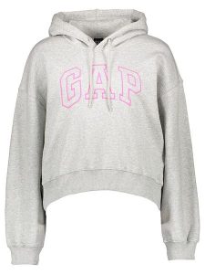 GAP Bluza w kolorze jasnoszarym rozmiar: XXL. Szare bluzy GAP, xxl, bez wzorów, z bawełny, z kapturem. Za 83,42 zł.