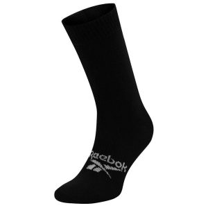Skarpety sportowe unisex Reebok ACT FO MID CREW SOCK. Czarne skarpetki Reebok, bez wzorów. W wyprzedaży za 25,00 zł.