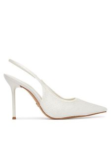 Aldo Szpilki Pearlescent 14296114 Biały. Białe szpilki ALDO, bez wzorów, z materiału, bez obcasa. Za 499,99 zł.