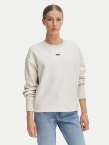 BOSS Bluza C_Eteia_5 50534821 Beżowy Oversize. Brązowe bluzy Boss, xs, bez wzorów, z bawełny, bez kaptura. Za 308,99 zł.