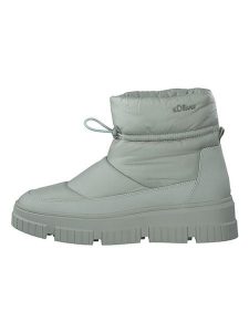 S.Oliver Botki zimowe w kolorze turkusowym rozmiar: 38. Niebieskie botki s.Oliver, na zimę, bez wzorów, z materiału, bez obcasa, bez zapięcia. Za 126,99 zł.