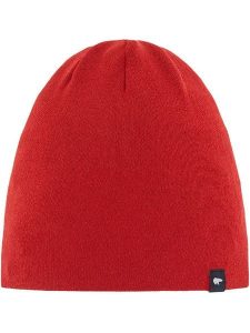 Eisbär Wełniana czapka "Callon 2.0" w kolorze czerwonym rozmiar: onesize. Czerwone czapki Eisbar, z aplikacjami, z wełny. Za 136,13 zł.