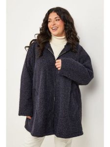 Curvy Lady Kurtka przejściowa w kolorze granatowym rozmiar: 44/46. Niebieskie kurtki Curvy Lady, bez wzorów, bez kaptura. Za 131,12 zł.