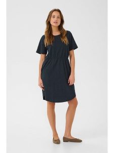 CULTURE Sukienka w kolorze granatowym rozmiar: XXL. Niebieskie sukienki Culture, na co dzień, xxl, bez wzorów, z bawełny, bez kołnierzyka, bez ramiączek, mini, proste. Za 82,99 zł.