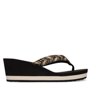 Japonki Tommy Hilfiger. Czarne klapki TOMMY HILFIGER, bez wzorów, bez obcasa. Za 229,99 zł.