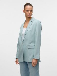 Vero Moda Marynarka Nila 10320915 Zielony Slim Fit. Zielone marynarki i żakiety Vero Moda, bez wzorów, z syntetyku. Za 149,99 zł.