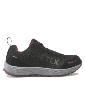 Trekkingi Treksta. Czarne buty sportowe Treksta, bez wzorów, z gore-texu, bez zapięcia, trekkingowe, gore-tex. Za 259,99 zł.