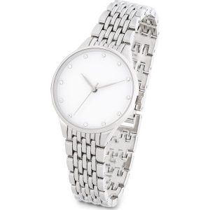 Zegarek na metalowej bransoletce bonprix srebrny kolor. Zegarki marki bonprix. Za 59,99 zł.