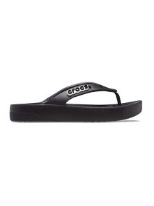 Crocs Japonki "Classic Platform" w kolorze czarnym rozmiar: 41/42. Czarne klapki Crocs, bez wzorów, z otwartym noskiem, bez obcasa, na platformie. Za 109,95 zł.