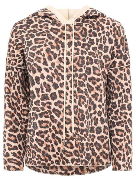 Zwillingsherz Bluza "Leo" w kolorze beżowo-brązowym rozmiar: L/XL. Brązowe bluzy Zwillingsherz, l, bez wzorów, z kapturem. Za 209,33 zł.