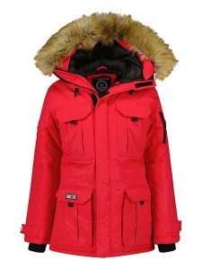Canadian Peak Parka w kolorze czerwonym rozmiar: S. Czerwone płaszcze Canadian Peak, s, bez wzorów, bez kaptura. Za 254,74 zł.